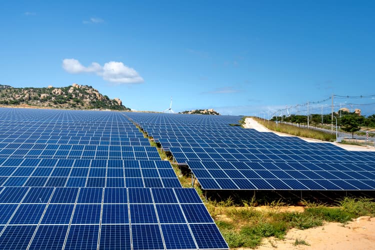 Power airport operations with off-site renewables